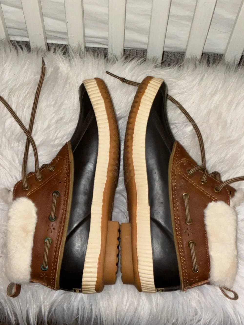 JSport by Jambu Women's Mary Rain Winter Duck Boots soft faux fur trim Sz 8